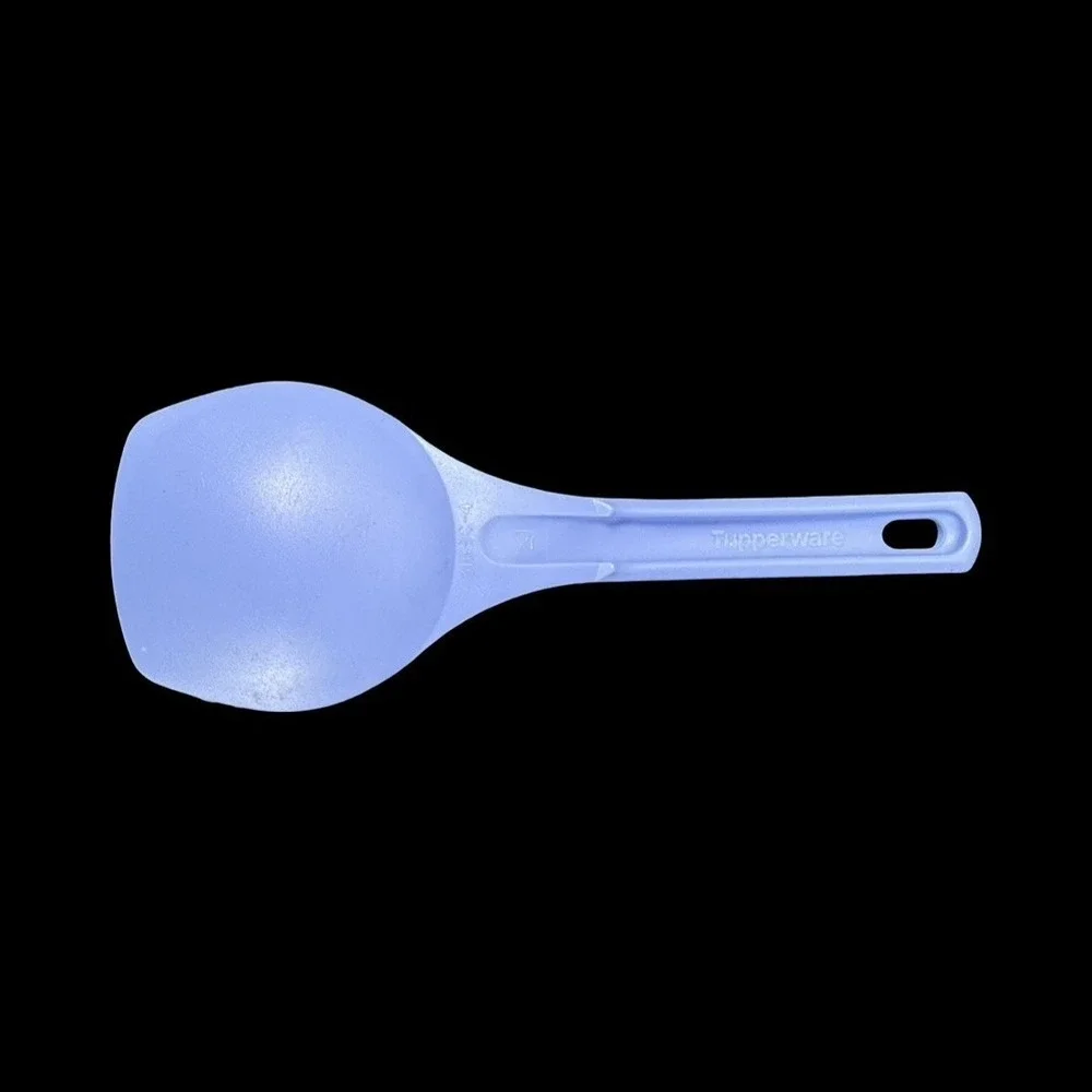 Tupperware Rice Paddle Spoon Scraper Long #3189C-4 Blue